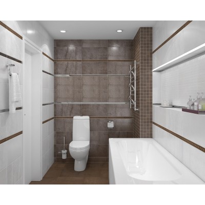 Плитка 34010 Metallica коричневый 25х50