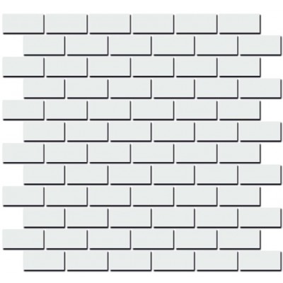Плитка 191/001 Турнон белый матовый мозаичный декор 32*30