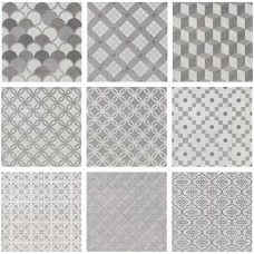 Керамогранит SG1576N Карнаби-стрит орнамент серый 20х20