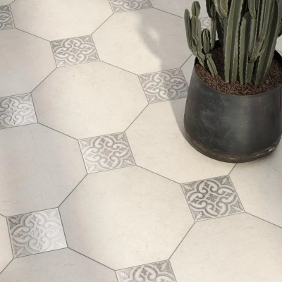 Плитка STG/C403/1270 Амальфи орнамент серый 9.9*9.9