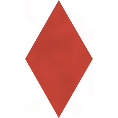 Плитка KMD2SRB007BN Декор Риад красный глянцевый 13,5x7,8x0,9