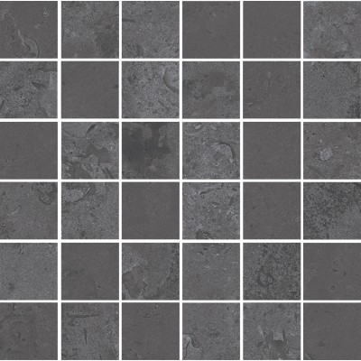 Мозаика DD205120/MM Декор Про Лаймстоун серый темный матовый мозаичный 30х30