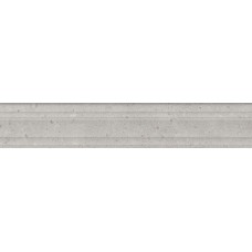 Плитка BLF010R Бордюр Риккарди серый светлый матовый структура обрезной 40x7,3