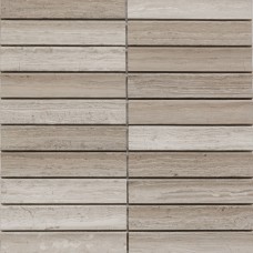 Мозаика PIX347 White Wooden, Concave матовая 30х151 305х318х12