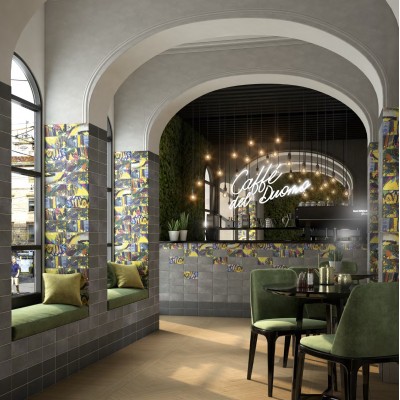 Плитка 19066 Граффити серый 20*9.9