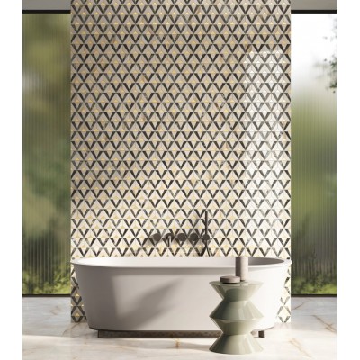 Мозаика 620110000220 Stellaris Statuario White Mosaico Chic Nat 28.3x32.8