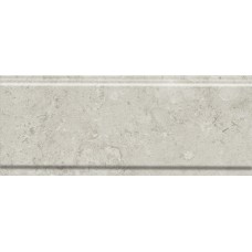 Плитка BDA020R Бордюр Карму серый светлый матовый обрезной 30х12