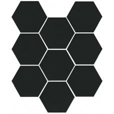 Керамогранит SG1008N Кальсада черный натуральный (37х31 из 9 частей) 10,4х12