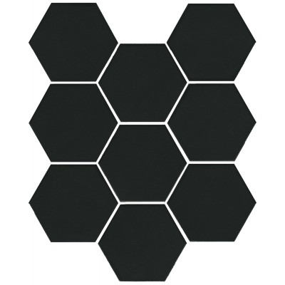 Керамогранит SG1008N Кальсада черный натуральный (37х31 из 9 частей) 10,4х12