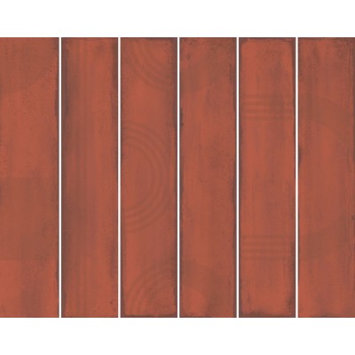 Плитка KMP3STA005RN6X Панно Мажорель красный глянцевый (из 6 частей 6х28,5) 36x28,5x1