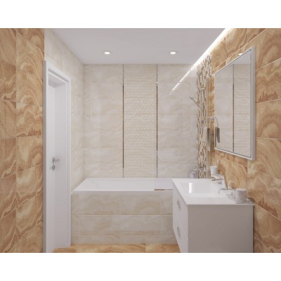 Плитка Декор Prime серый 25х50