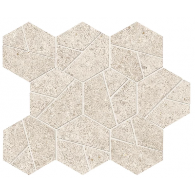 Мозаика A67I Boost Stone White Mosaico Hex 25x28,5