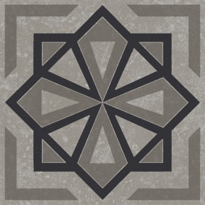 Плитка KMD3STA051GN Декор Касабланка серый матовый 9,8x9,8x0,7