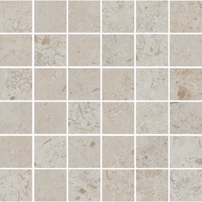 Мозаика DD2055/MM Декор Про Лаймстоун бежевый матовый мозаичный 30х30