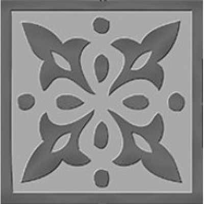 Керамогранит 600090000324 Вставка Charme Evo Tozzetto Lady SILVER 7,2x7,2