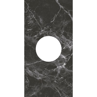 Плитка ID160 Декор Коррер наборный чёрный глянцевый 30x60x0,9