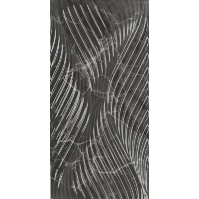 Плитка 11282R Коррер чёрный глянцевый структура обрезной 30x60x1