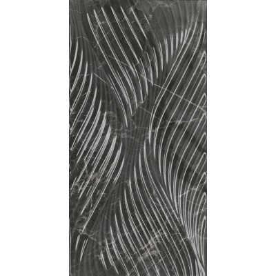 Плитка 11282R Коррер чёрный глянцевый структура обрезной 30x60x1