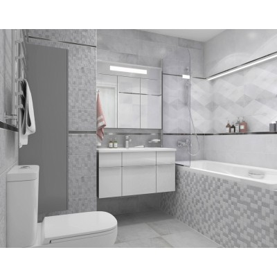 Плитка Mizar серый узор 17-00-06-1181 20х60