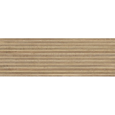 Плитка A16488 Japandi коричневый рельеф 25x75