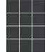 Керамогранит 1333 Агуста черный натуральный (30x40 из 12 частей) R10 9,8х9,8