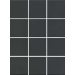 Керамогранит 1333 Агуста черный натуральный (30x40 из 12 частей) R10 9,8х9,8