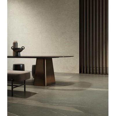 Керамогранит 610130005271 Metropolis Calacatta Gold Battiscopa Nat Rett 7,2x80