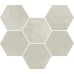Мозаика 620110000172 Экспо Уайт Мозаика Гексагон 25x29