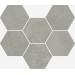 Мозаика 620110000109 Terraviva Грэй Мозаика Гексагон Нат Рет 25x29
