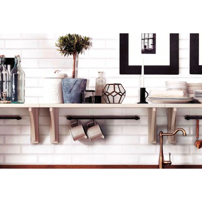 Плитка AZDC Brick Black Bevel 8x31.5