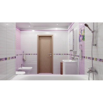 Плитка Бордюр стеклянный Monocolor Ral 4008 2х40