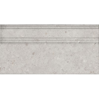 Плитка FME015R Плинтус Риккарди серый светлый матовый обрезной 20x40