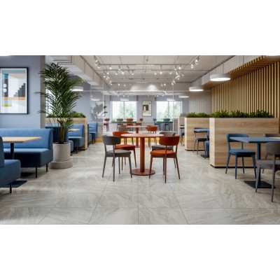 Керамогранит Е-5021/МR Rock тёмно-серый ректификат 600x600x9