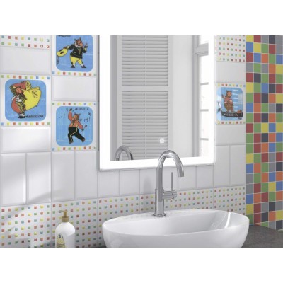 Плитка 5187N Калейдоскоп рыжий 20*20