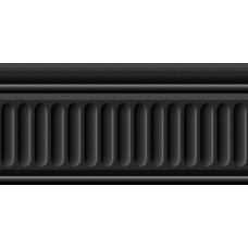 Плитка 19031/3F Карнавал в Венеции черный структурированный 20х9,9