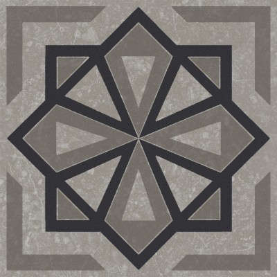 Плитка KMD3STA051GN Декор Касабланка серый матовый 9,8x9,8x0,7