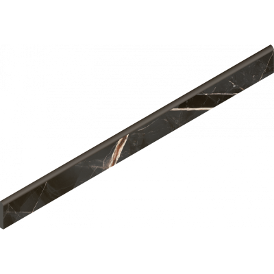 Керамогранит 610130007469 Stellaris Absolut Black Battiscopa Nat 7.2x80