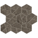 Мозаика A7C1 Boost Stone Tobacco Mosaico Hex 25x28,5