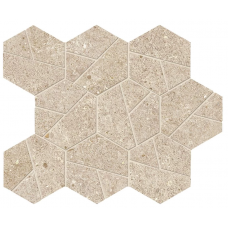 Мозаика A7CV Boost Stone Cream Mosaico Hex 25x28,5