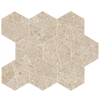 Мозаика A7CV Boost Stone Cream Mosaico Hex 25x28,5