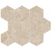 Мозаика A7CV Boost Stone Cream Mosaico Hex 25x28,5