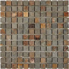 Мозаика PIX299 Slate Rusty из сланца 23х23 305х305