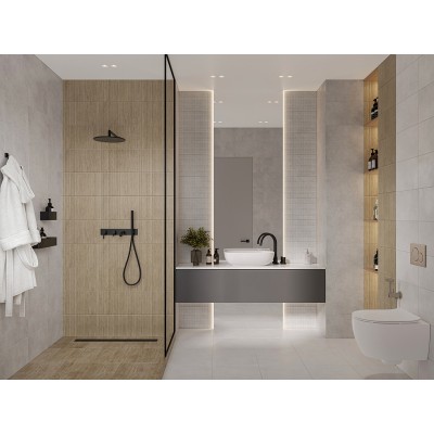 Плитка 010100001558 Ритм серый верх 01 25x40