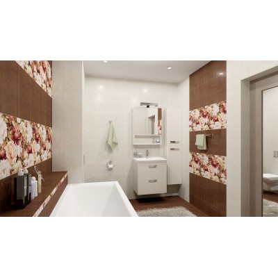 Плитка Бордюр Peony 4х25