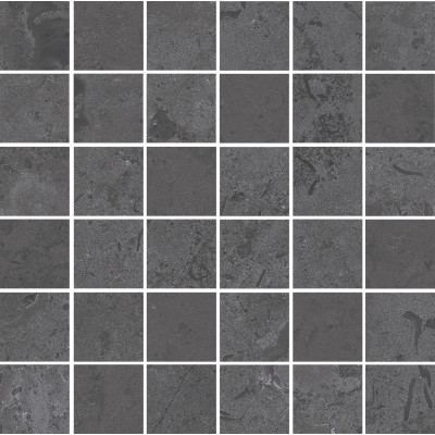 Мозаика DD205120/MM Декор Про Лаймстоун серый темный матовый мозаичный 30х30