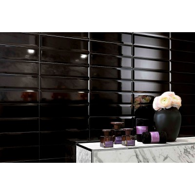 Плитка AZDC Brick Black Bevel 8x31.5