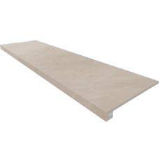 Ступени Комплект GF02 Graffito Light Beige (Ступень 33x120 неполированный прямоугольный бортик без насечек + Подступенок 14,5x120)