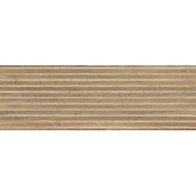 Плитка A16488 Japandi коричневый рельеф 25x75