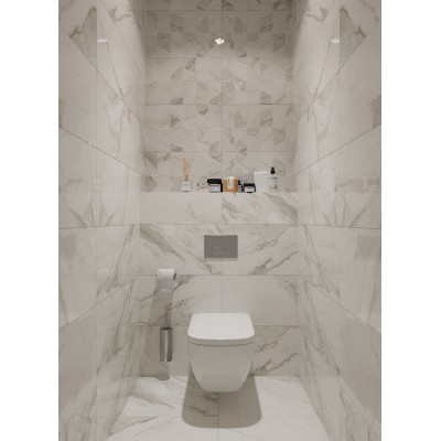 Плитка Calacatta Art Silver G3D 90x30