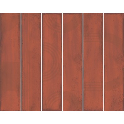 Плитка KMP3STA005RN6X Панно Мажорель красный глянцевый (из 6 частей 6х28,5) 36x28,5x1